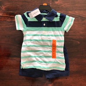 Carters boy 2T short set